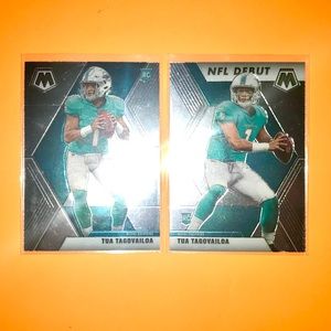 Panini Tua Tagovailoa NFL Rookie Football Cards 2 of them!